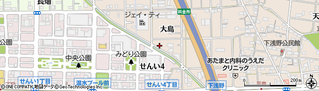 愛知県一宮市浅野大島29周辺の地図