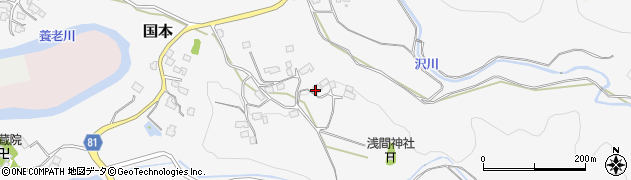 千葉県市原市国本周辺の地図