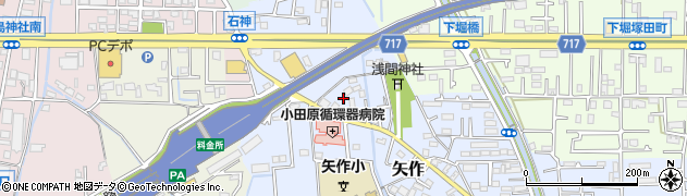 神奈川県小田原市矢作330周辺の地図