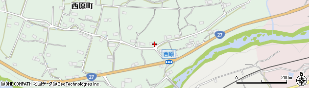京都府綾部市西原町（北中山）周辺の地図