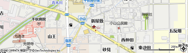 米乃家　千秋店周辺の地図