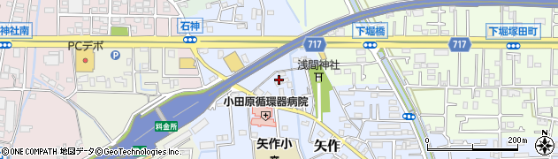 神奈川県小田原市矢作331周辺の地図