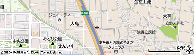 愛知県一宮市浅野（長池）周辺の地図