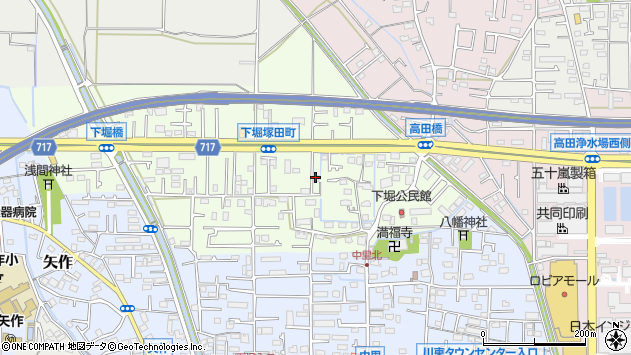 〒250-0871 神奈川県小田原市下堀の地図
