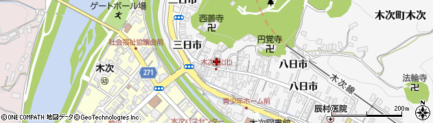 木次郵便局周辺の地図