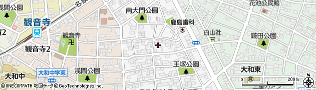 愛知県一宮市宮地周辺の地図