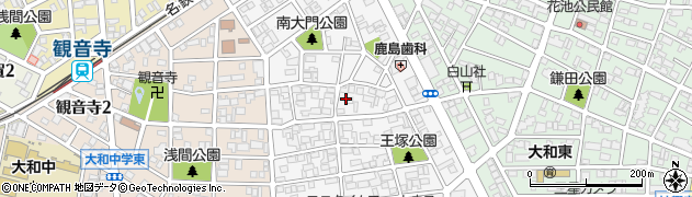 愛知県一宮市宮地周辺の地図
