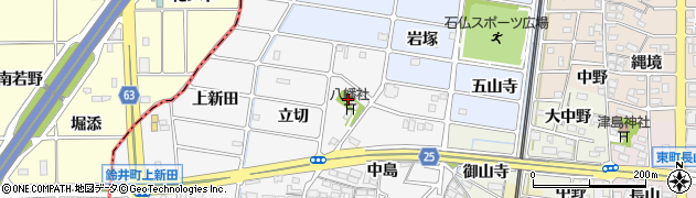 村社八幡社周辺の地図