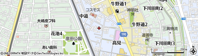 愛知県一宮市大和町宮地花池中道47周辺の地図