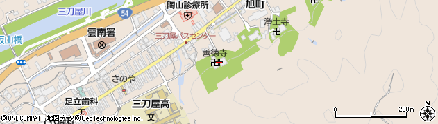 善徳寺周辺の地図