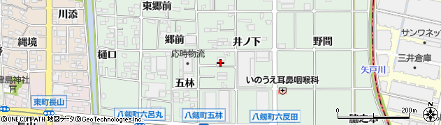 愛知県岩倉市八剱町（井ノ下）周辺の地図