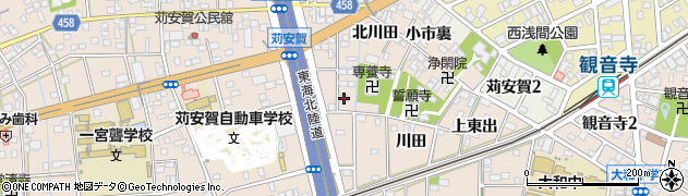 愛知県一宮市大和町苅安賀川田31周辺の地図