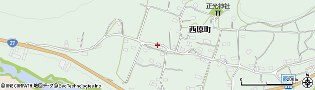 京都府綾部市西原町（西野々）周辺の地図