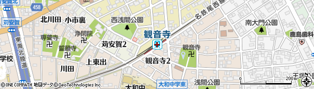 観音寺駅周辺の地図