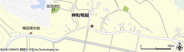 千葉県いすみ市岬町鴨根周辺の地図