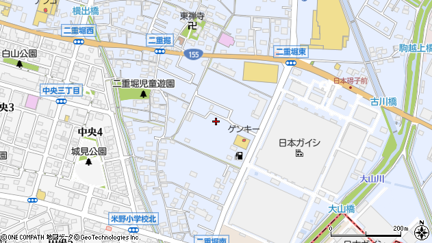 〒485-0021 愛知県小牧市二重堀の地図