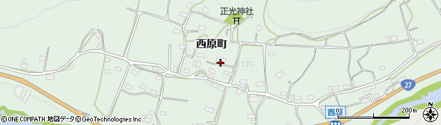 京都府綾部市西原町土師ノ木周辺の地図