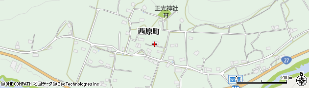 京都府綾部市西原町（土師ノ木）周辺の地図