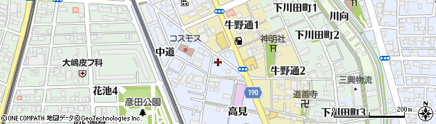 愛知県一宮市大和町宮地花池高見14周辺の地図