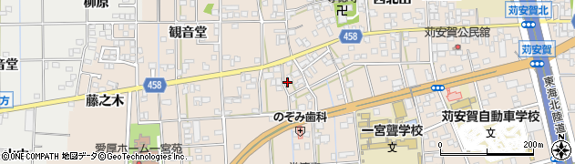 愛知県一宮市大和町苅安賀観音堂2458周辺の地図