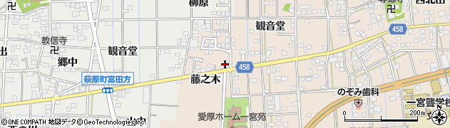 愛知県一宮市大和町苅安賀観音堂128周辺の地図