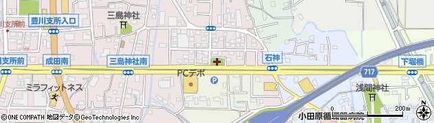 成田公園周辺の地図