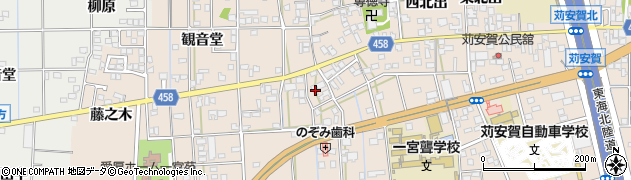 愛知県一宮市大和町苅安賀観音堂2462周辺の地図