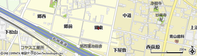 愛知県一宮市蓮池（郷東）周辺の地図