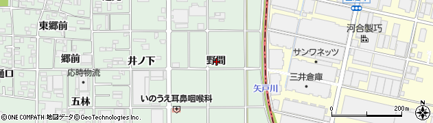 愛知県岩倉市八剱町野間周辺の地図