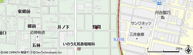 愛知県岩倉市八剱町（野間）周辺の地図