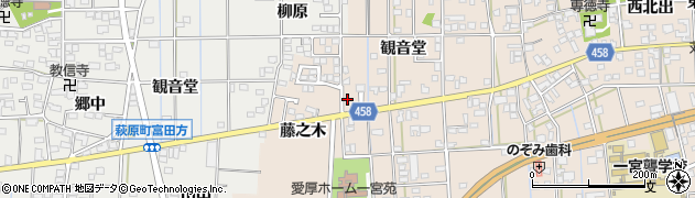 愛知県一宮市大和町苅安賀観音堂127周辺の地図