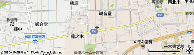 愛知県一宮市大和町苅安賀観音堂113周辺の地図