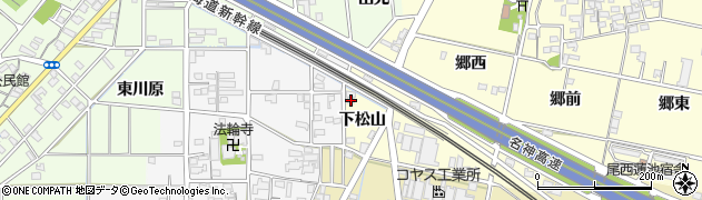 愛知県一宮市蓮池下松山138周辺の地図