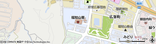 福知山市消防本部周辺の地図