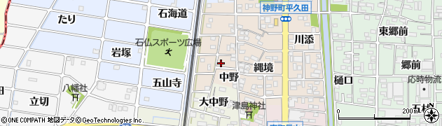 愛知県岩倉市神野町（神野）周辺の地図