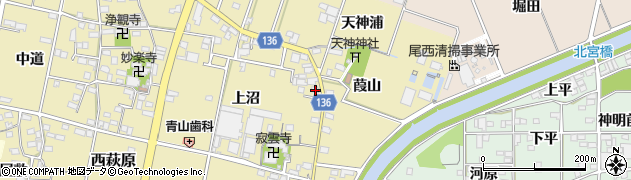 愛知県一宮市西萩原1987周辺の地図