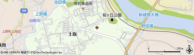 京都府綾部市寺町（門田）周辺の地図