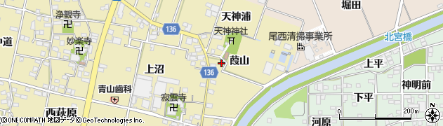 愛知県一宮市西萩原2252周辺の地図
