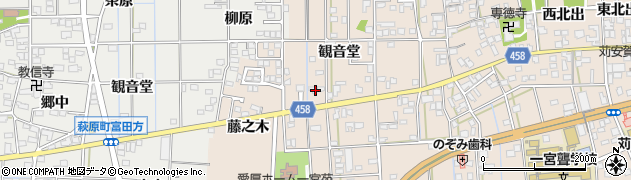 愛知県一宮市大和町苅安賀観音堂114周辺の地図