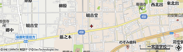 愛知県一宮市大和町苅安賀観音堂108周辺の地図