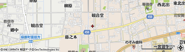 愛知県一宮市大和町苅安賀観音堂116周辺の地図