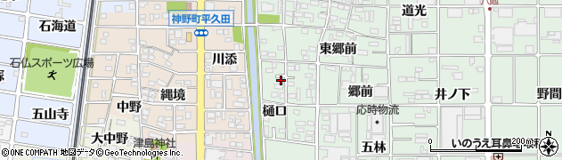 愛知県岩倉市八剱町（樋口）周辺の地図
