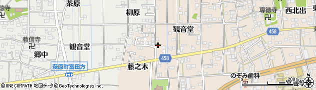 愛知県一宮市大和町苅安賀観音堂125周辺の地図