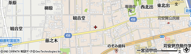 愛知県一宮市大和町苅安賀観音堂82周辺の地図
