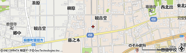 愛知県一宮市大和町苅安賀観音堂117周辺の地図