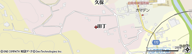 千葉県大多喜町（夷隅郡）田丁周辺の地図