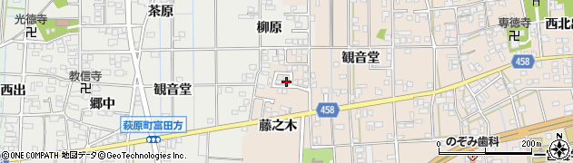 愛知県一宮市大和町苅安賀観音堂129周辺の地図