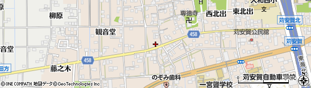 愛知県一宮市大和町苅安賀観音堂2464周辺の地図