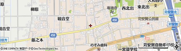 愛知県一宮市大和町苅安賀観音堂69周辺の地図