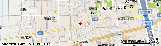 愛知県一宮市大和町苅安賀花井町裏2856周辺の地図